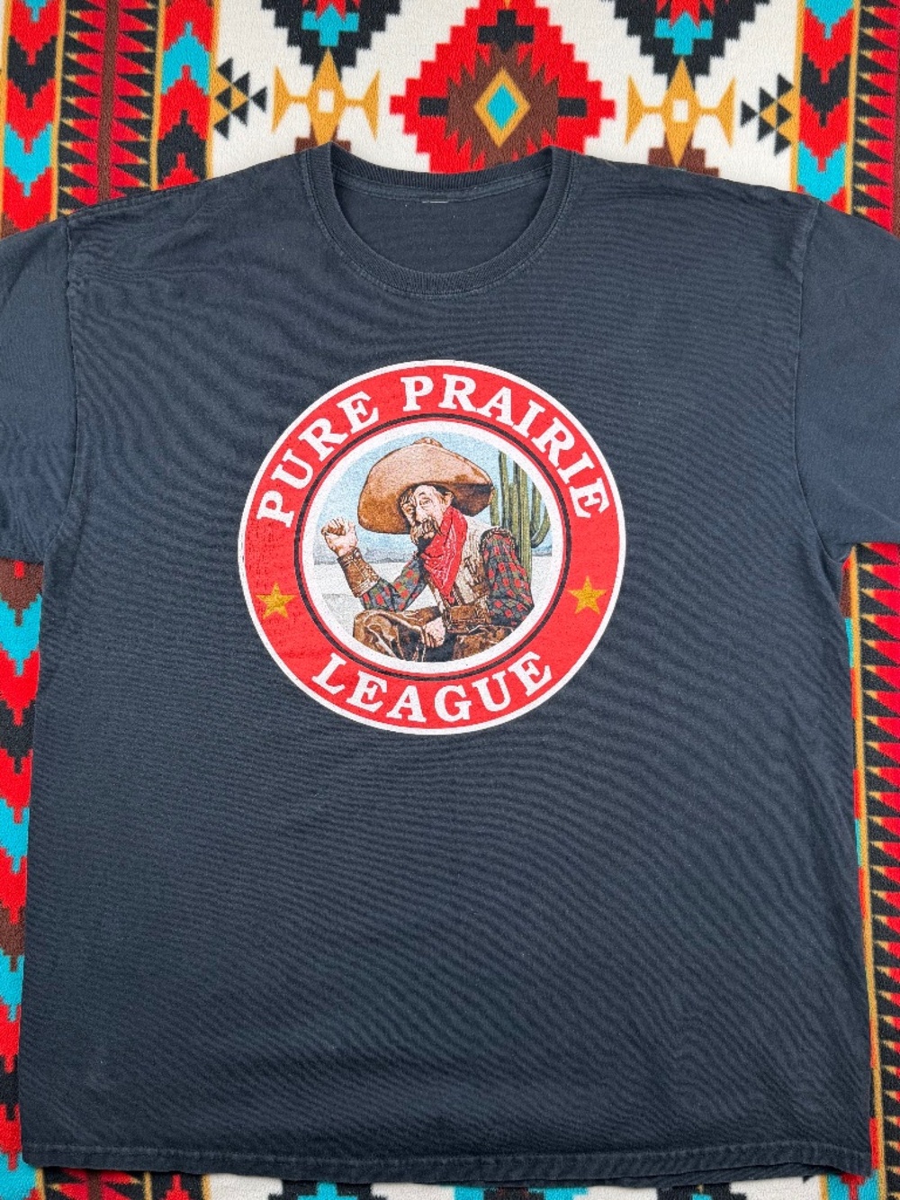 Pure Prairie League Vintage Style Band T Shirt Country Rock Black XL